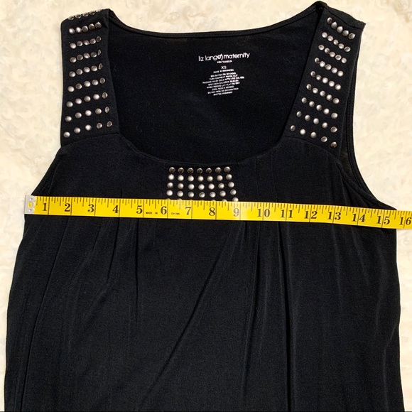 Liz Lange Stud Embellished Maternity Tank size XS - Picture 8 of 8